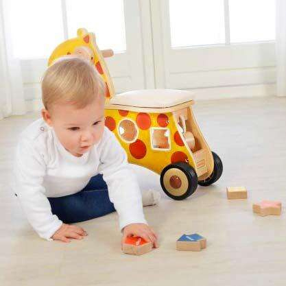 MASTERKIDZ Jeździk Sorter Kształtów Żyrafa