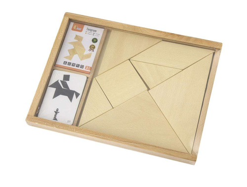 Viga Tangram Drewniana Gra Logiczna Układanka Klocki Łamigłówka