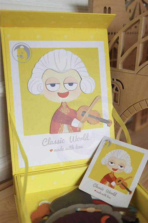 CLASSIC WORLD Układanka Magnetyczna Moda Zdjęcia Chłopcy 32 el.