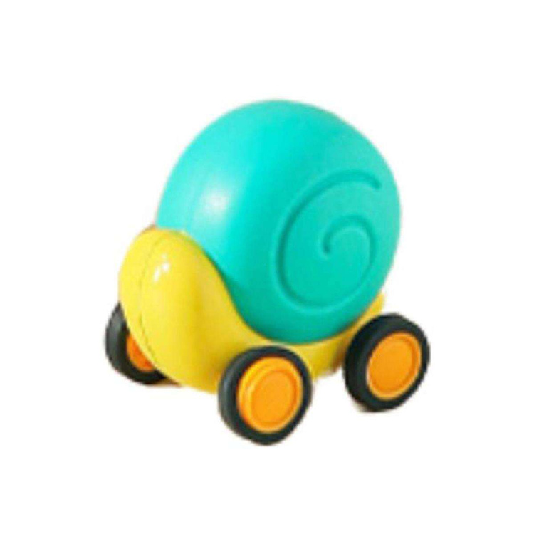 WOOPIE Ślimak do Ciągnięcia 4w1 Cymbałki Zębatki Sensoryczne Wyrzutnia + Małe Autko