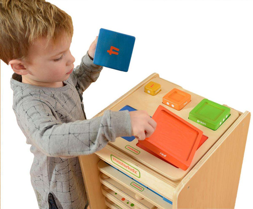 Piramidka Drewniana Edukacyjna Liczenie Kolory Masterkidz