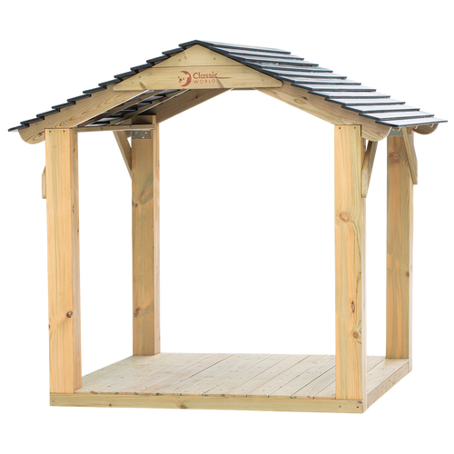 CLASSIC WORLD EDU Duży Drewniany Domek Altana