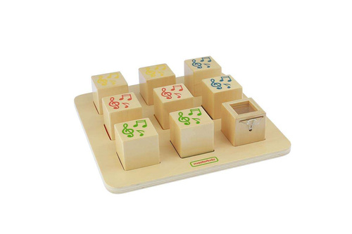 Drewniany Sorter Sensoryczny Łączenie Dźwięków Masterkidz