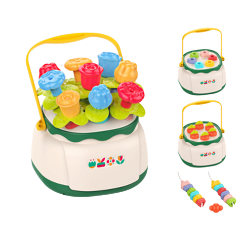 WOOPIE BABY Kosz Kwiatów Sorter Układanka Edukacyjna Nawlekanka