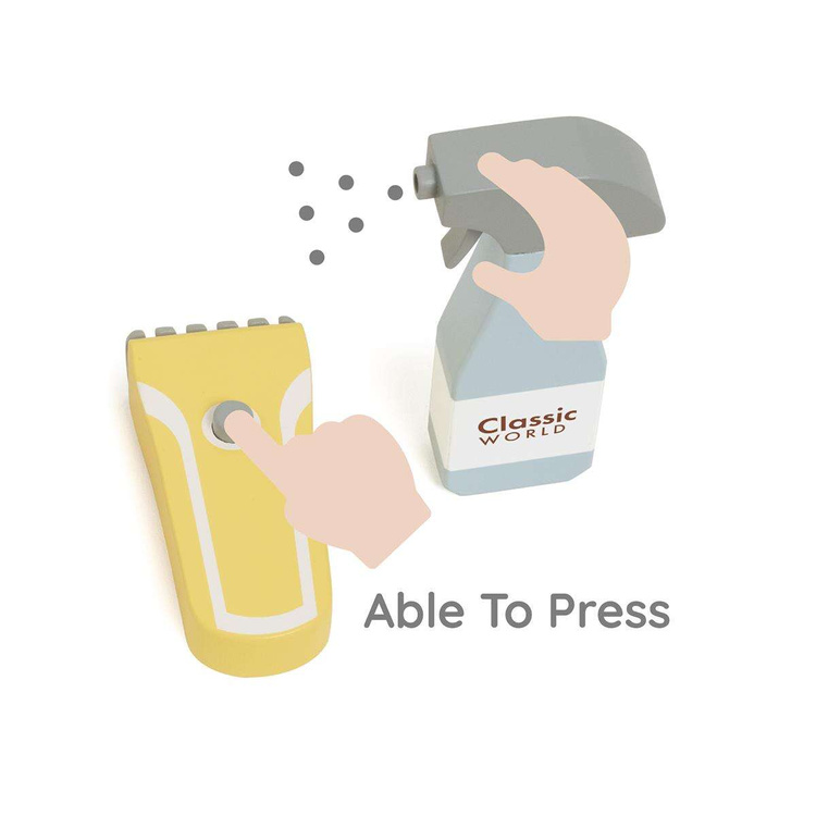 CLASSIC WORLD Zestaw Małego Fryzjera Pas z Akcesoriami 8 el.