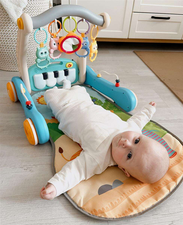 WOOPIE BABY Mata z Pałąkiem Pchacz 2w1 Pianinko