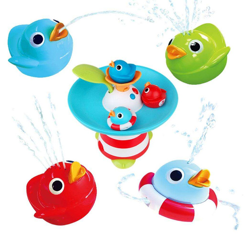 WOOPIE BABY Zabawka do Kąpieli Wyścig Kaczuszek Wodna Fontanna + Dźwięki