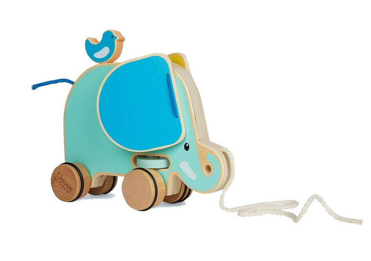 Drewniany Słonik do Ciągnięcia Classic World