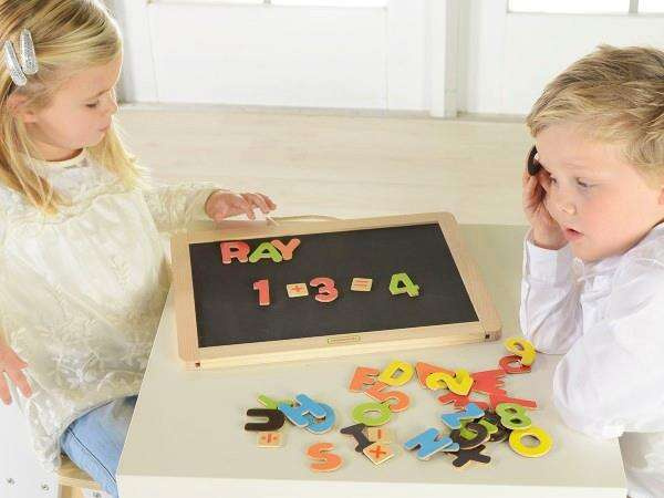 MASTERKIDZ Drewniana Tablica Edukacyjna Dwustronna