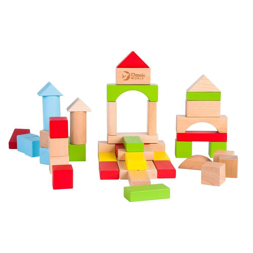 CLASSIC WORLD Drewniane Klocki Dla Dzieci