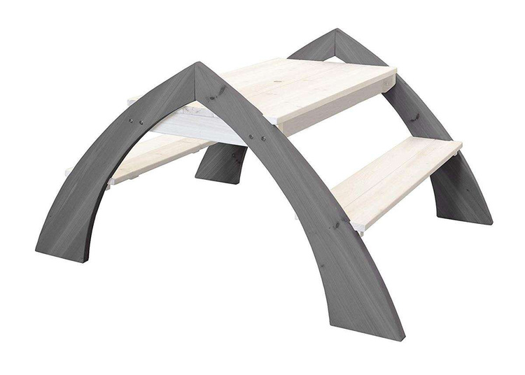 Drewniany Stół piknikowy z parasolem Delta Axi