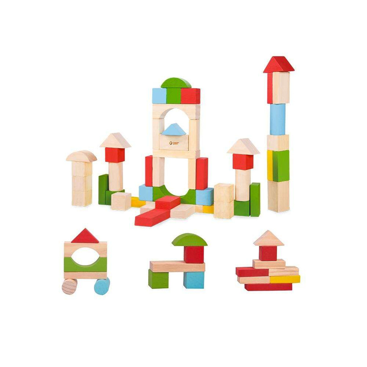 CLASSIC WORLD Drewniane Klocki Dla Dzieci