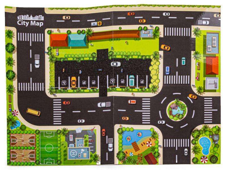 WOOPIE Parking Garaż z Interaktywną Kierownicą + 4 Auta