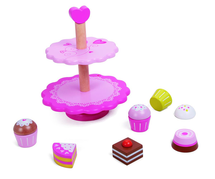 Drewniana Babeczka Stojak Na Babeczki Classic World