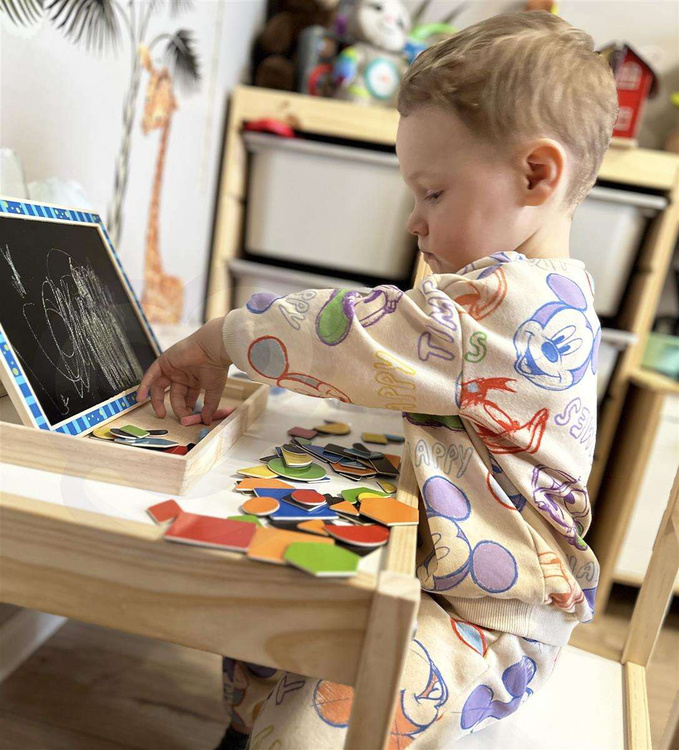 TOOKY TOY Dwustronna Tablica Magnetyczna Układanka Puzzle Kształty