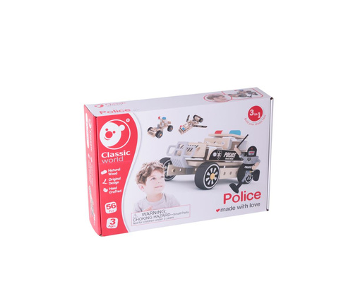 Kreatywny Zestaw Policja 3w1 Classic World