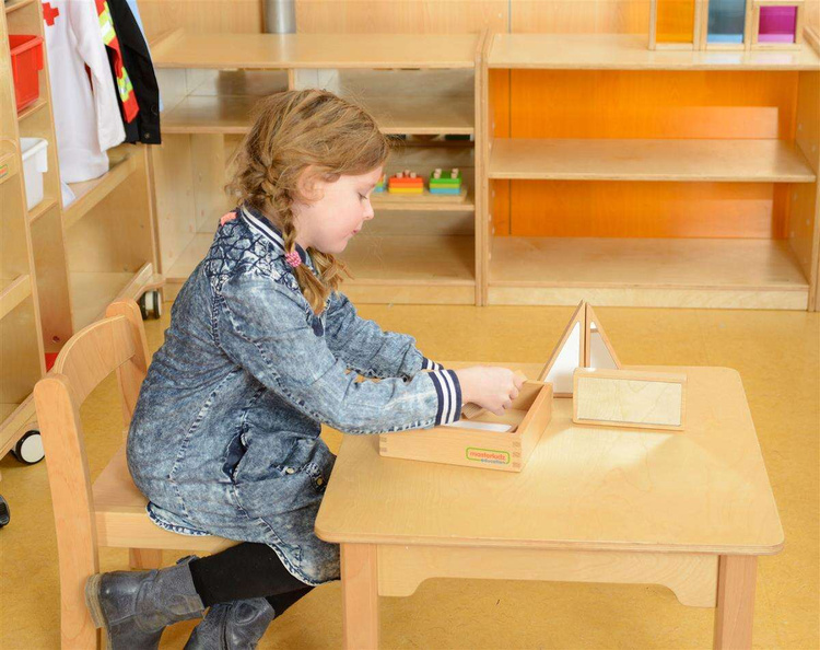 Drewniane Klocki Dwustronne Lustrzane Suchościeralne Masterkidz 6 Elementów