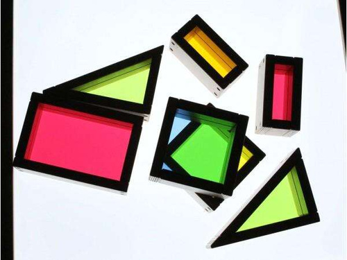 MASTERKIDZ Dewniane Klocki Tęczowe 29 Elem.