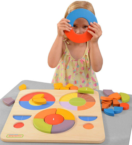 Edukacyjne Puzzle Drewniane Masterkidz Kolorowe Układanka