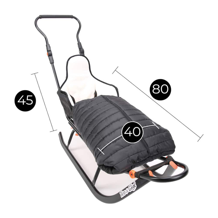 Sanki dziecięce teo&gigi SMART LINE z podnóżkami #805x