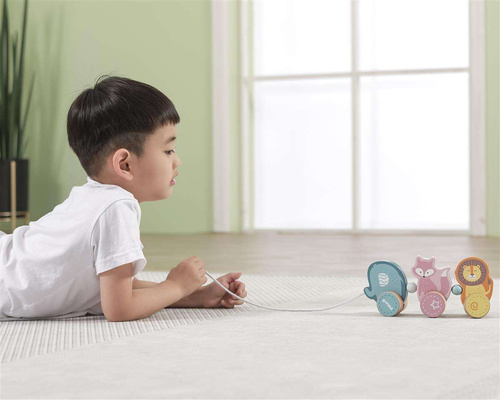 Drewniana zabawka zwierzątka do ciągnięcia Viga Toys