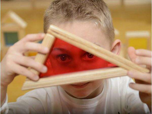 MASTERKIDZ Klocki Drewniane Tęczowe 51 Akc.