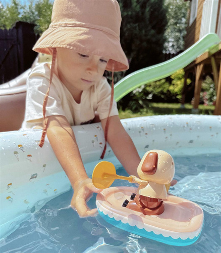 WOOPIE Zabawka do Kąpieli Nakręcany Wiosłujący Piesek Ponton