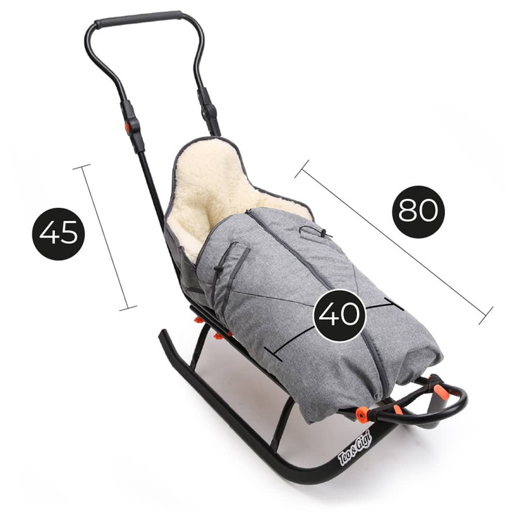 Sanki dziecięce Teo&Gigi All-Seasons z oświetleniem led #505S