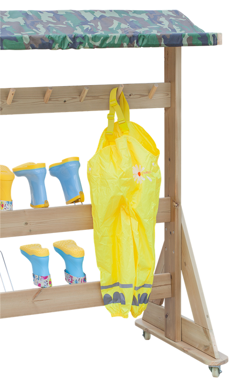 CLASSIC WORLD EDU Drewniany Wieszak Ogrodowy XXL