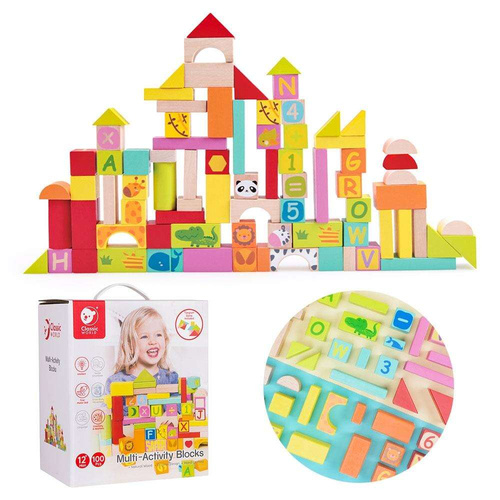 Zestaw Drewnianych Klocków Classic World