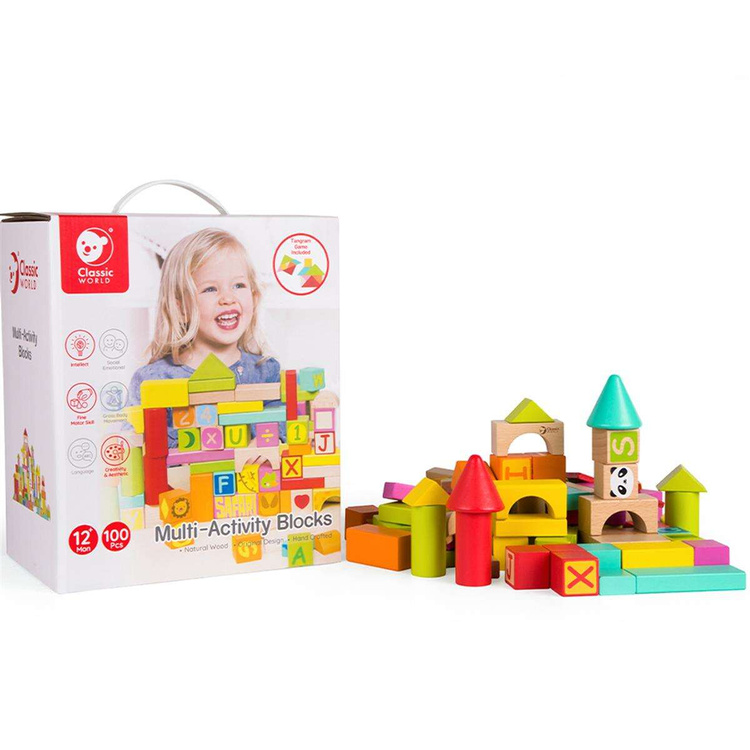 Zestaw Drewnianych Klocków Classic World