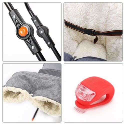 Sanki dziecięce teo&gigi ALL SEASONS z kółkami, podnóżkami i mufką#528