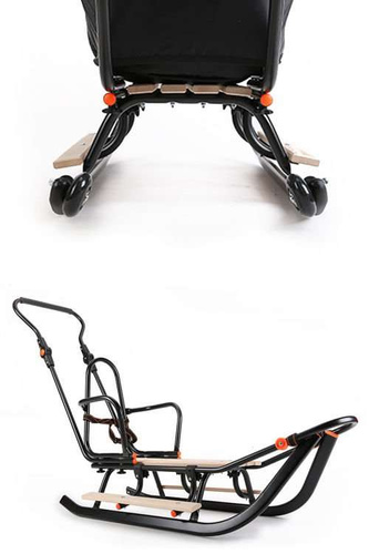 Podnóżki CZARNE do sanek teo&gigi