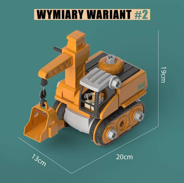 WOOPIE Mega Plac Budowy 5w1 Zestaw XXL do Skręcania DIY