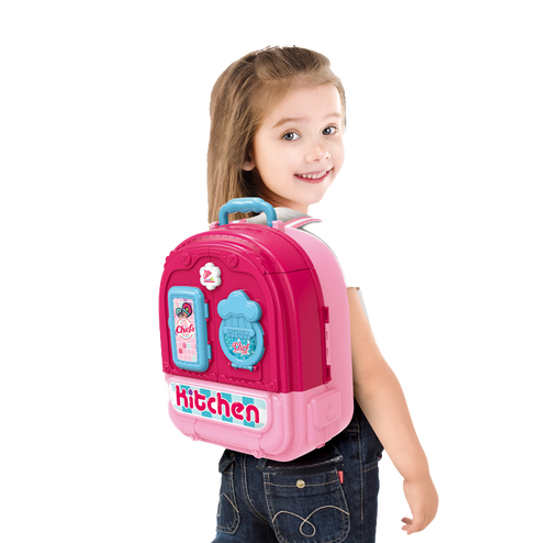 WOOPIE Domek dla Lalek 3w1 Kuchnia Przenośna w Plecaku