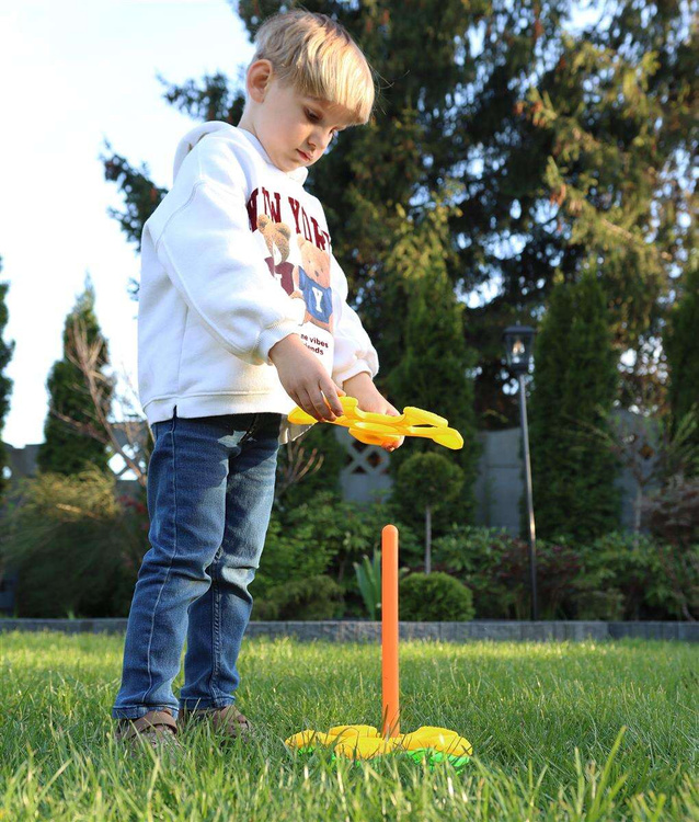 WOOPIE Gra Serso Zręcznościowa Rzut do Celu Paliki Kółka 3 szt.