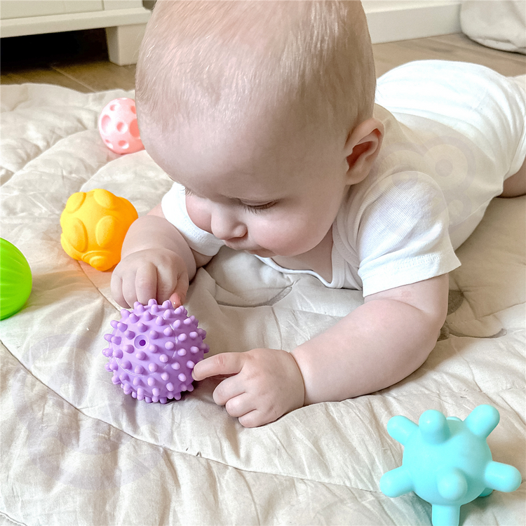 WOOPIE BABY Klocki Sensoryczne do Ściskania 6 el.