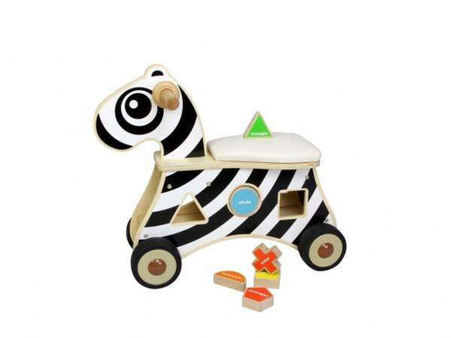 MASTERKIDZ Jeździk Sorter Kształtów Zebra
