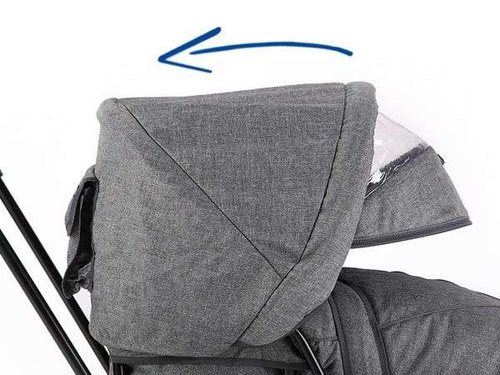 Sanki dziecięce teo&gigi ALL SEASONS z kółkami, podnóżkami i mufką #520