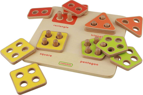 Drewniany Sorter Kształtów Figury Geometryczne Liczenie Masterkidz