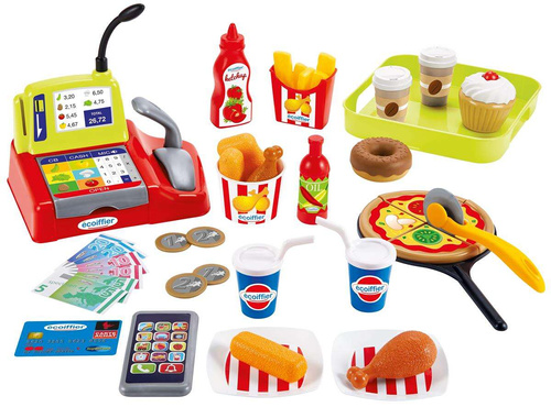 Ecoiffier Zestaw Szybkich Przekąsek Fast Food i akcesoriów