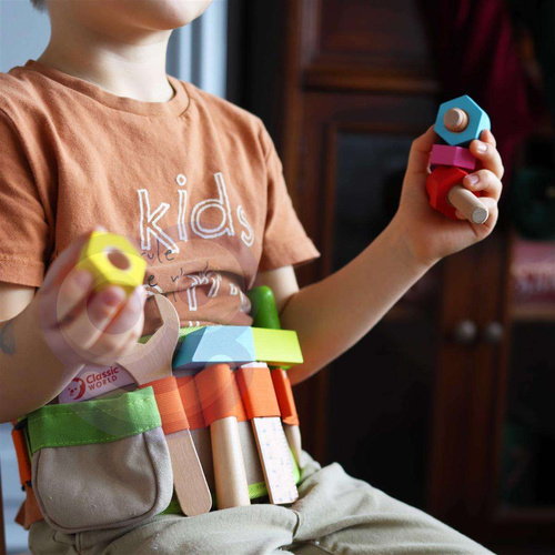 Pas majsterkowicza z Drewnianymi Narzędziami Classic World