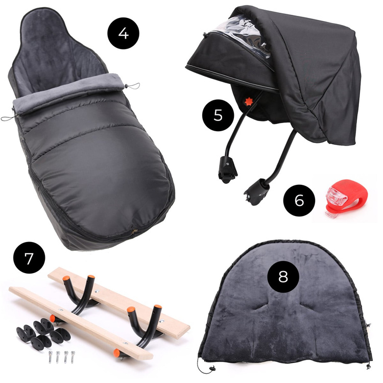 Sanki dla dzieci teo&gigi Smart Line PLUS ciemny szary bipolar  #881X