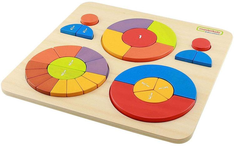 Edukacyjne Puzzle Drewniane Masterkidz Kolorowe Układanka