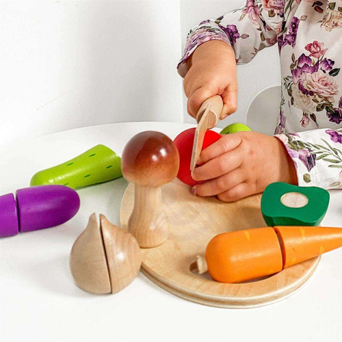Drewniany Zestaw do Krojenia Warzyw CLASSIC WORLD