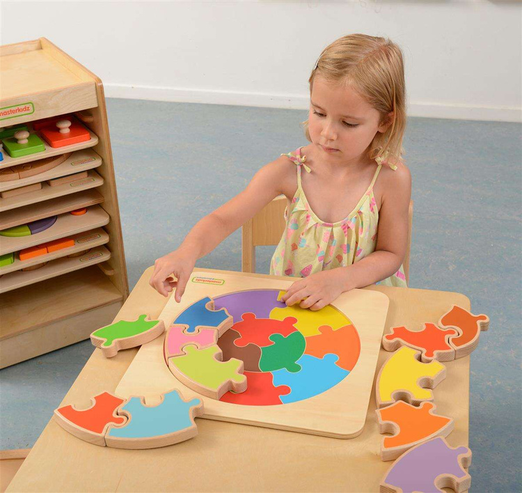 Ogromne Puzzle Okrągła Układanka Kolorowa Masterkidz