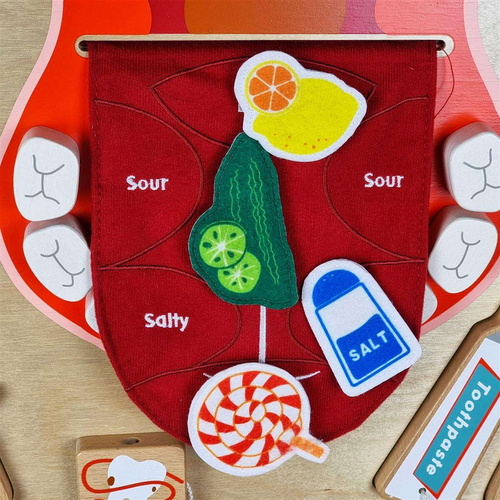 Edukacyjna Tablica Drewniana Masterkidz Higiena Jamy Ustnej