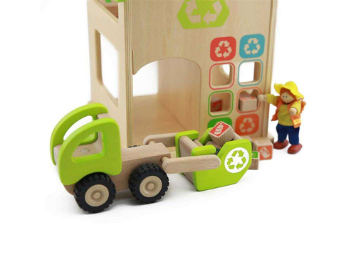 Stacja Sortowania Śmierci I Recyklingu Drewniana Makieta Masterkidz