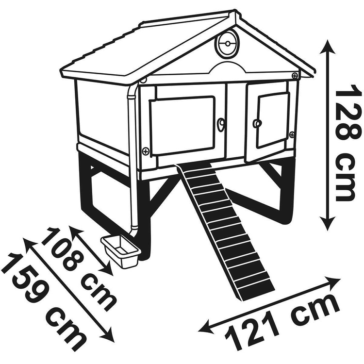 SMOBY Kurnik Cluck Cluck Dla 4 Kur z Jajkiem i Książeczką