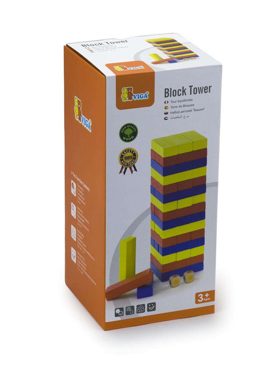 Drewniana gra Jenga Viga Toys